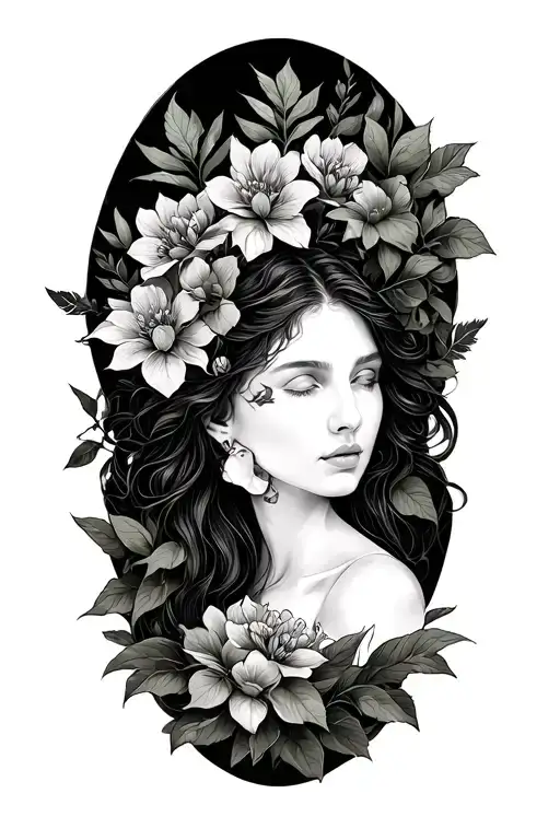 Mother Nature tattoo design idea