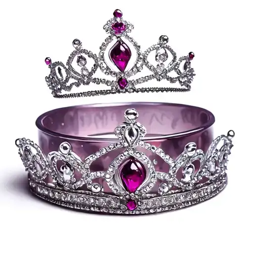 two princess tiaras tattoo design idea