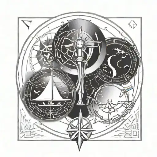 Create vertical zodiac Tattoo with Sun Sign and Moon Sign Libra and pisces on the outer forearm  tattoo design idea