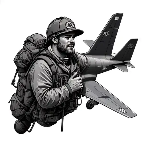 mountain climber, aircraft mechanic, dad, ex-navy tattoo design idea