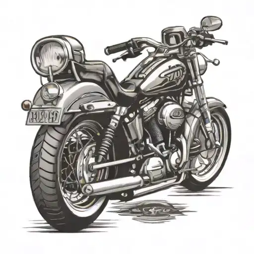 harley davidson motorcycle tattoo design idea