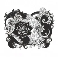 Galaxy tattoo design idea