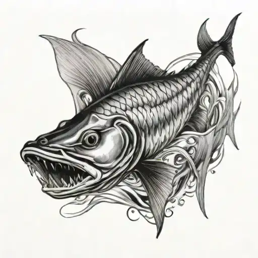 tarpon tattoo design idea