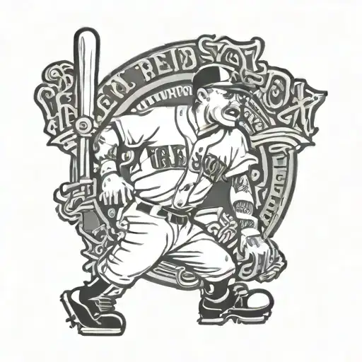 Boston Red Sox B with 1968  tattoo design idea