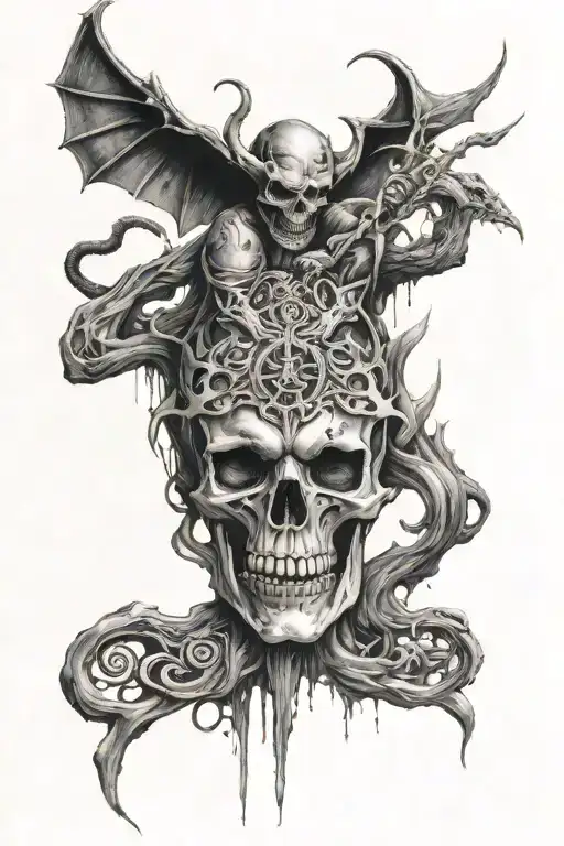 Even though I walk through the valley of death I will fear no evil tattoo design idea