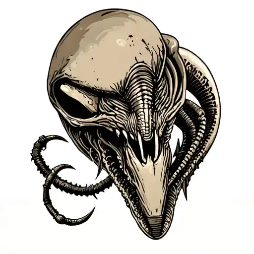 xenomorph Alien tattoo design idea