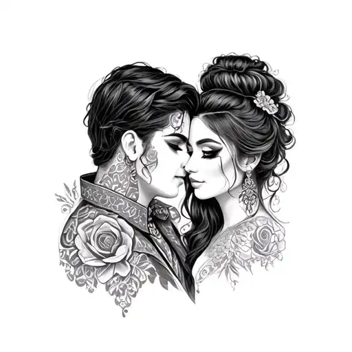 Ajay & Anita tattoo design idea
