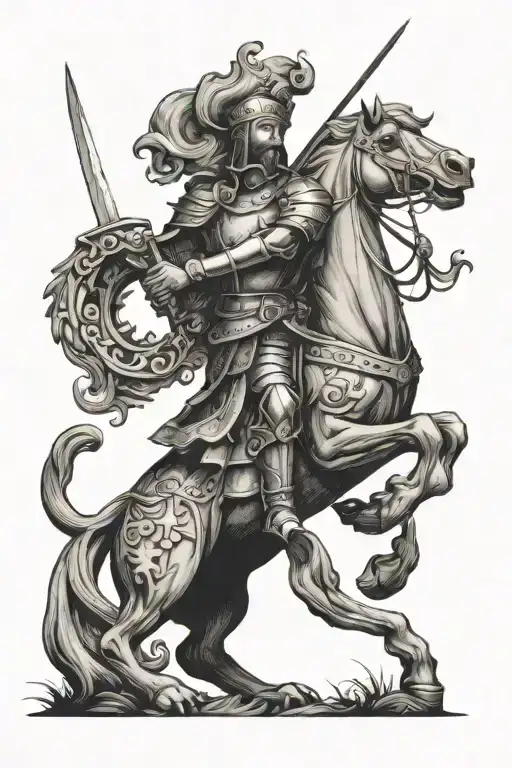 St George tattoo design idea