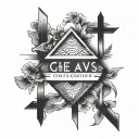 God is greater than highs and lows  tattoo design idea