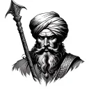 Sikh Warrior tattoo design idea
