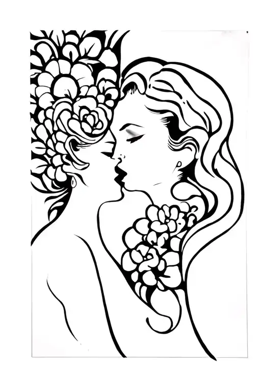 The kiss by gustav klimt tattoo design idea