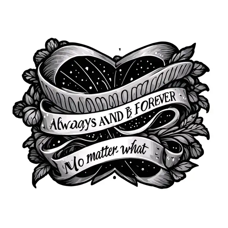 morse code always and forever no matter what tattoo design idea