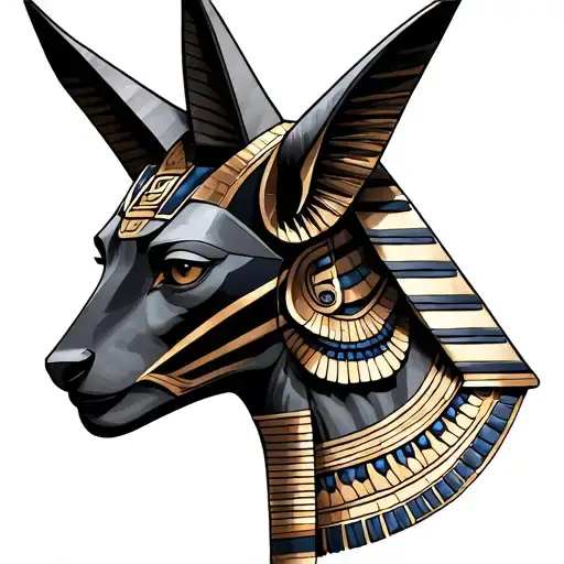 Anubis and Ra tattoo design idea