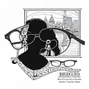 A pair of glasses with a bridge design, representing the client's occupation as a professor and love for the film Bridges of Madison County tattoo design idea