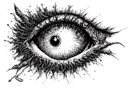 crime sence tap tattoo design idea