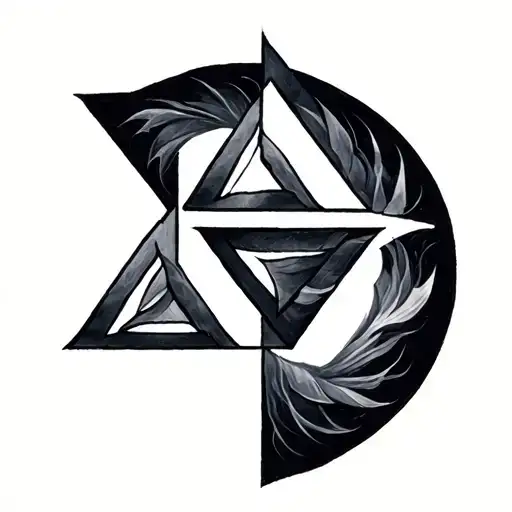 3 Triangle tattoo design idea