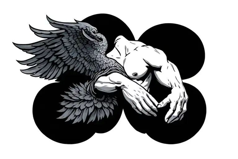 strength, fidelity, mercy, masculinity, success of happiness of luck tattoo design idea