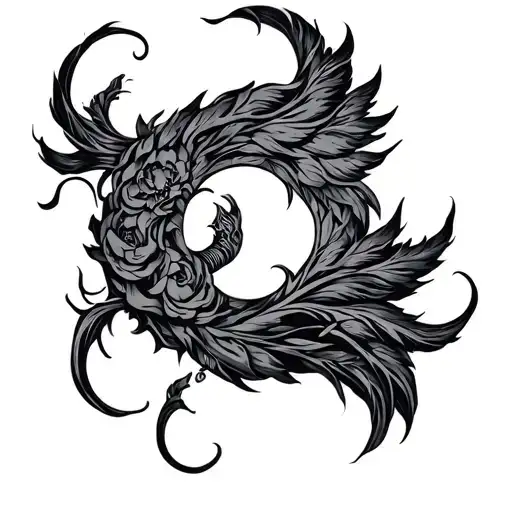 Virgo Aquarius tattoo design idea