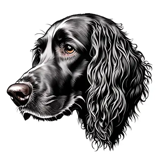 Irish setter tattoo design idea