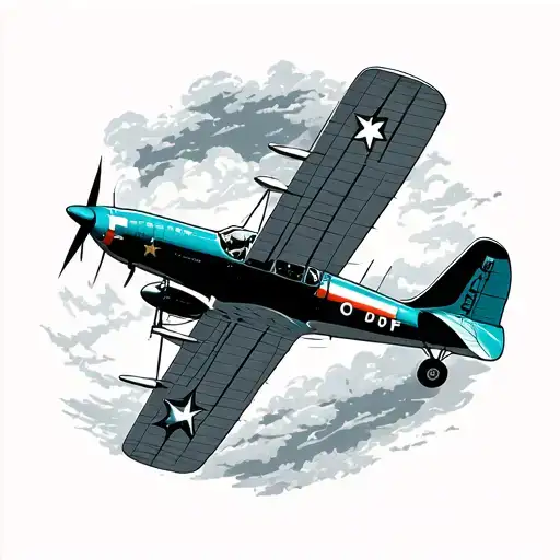 It is often in the darkest skies that we see the brightest stars airplane ( Wright Brothers’ First Flight )Turquoise tattoo design idea