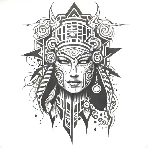 cyber tribal tattoo feminina tattoo design idea