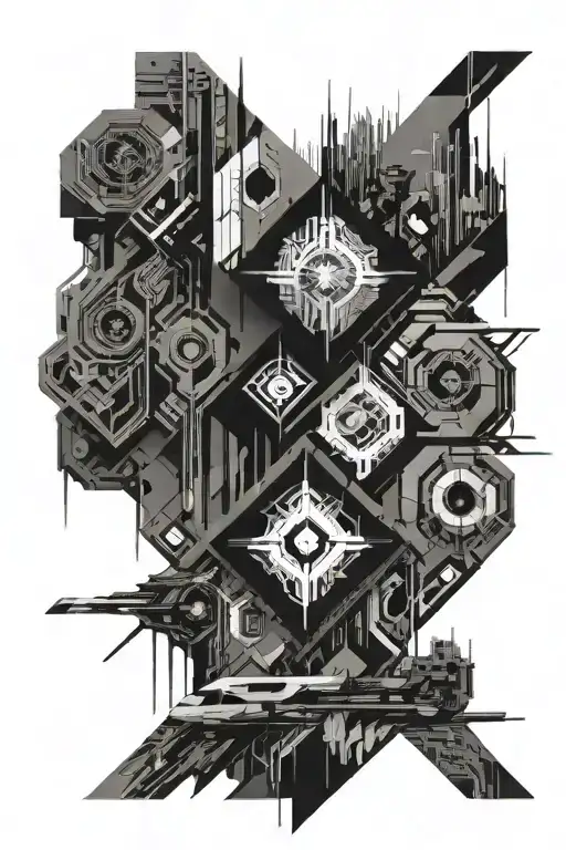 Blade Runner 2049 geometric tattoo design tattoo design idea