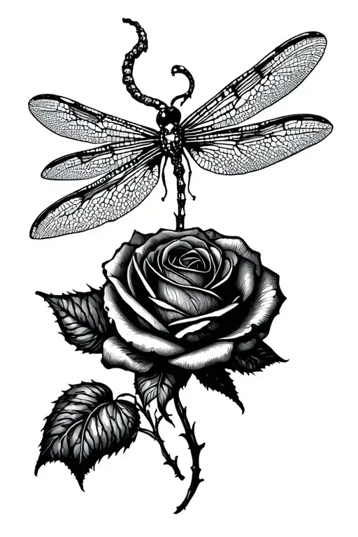 lady gaga fire rose used as the dragonfly's wings tattoo design idea