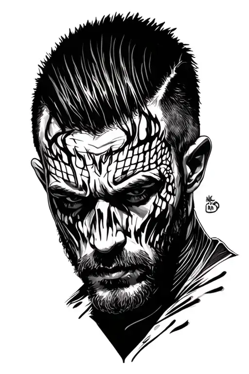 mad max tom hardy tattoo design idea