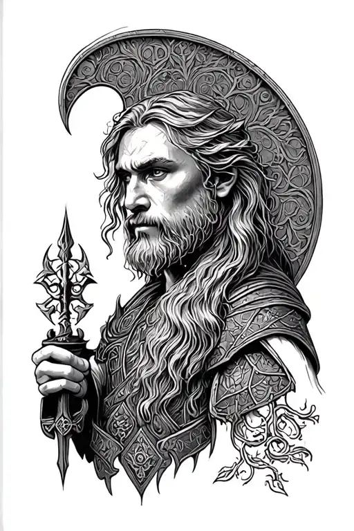 Narnia, lord of the rings, Harry Potter, Star Wars, medieval  tattoo design idea