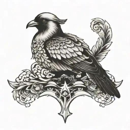rook, dove , wolrd atlas forarm symmetrically tattoo design idea