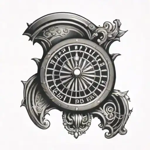roulette wheel number 26 tattoo design idea