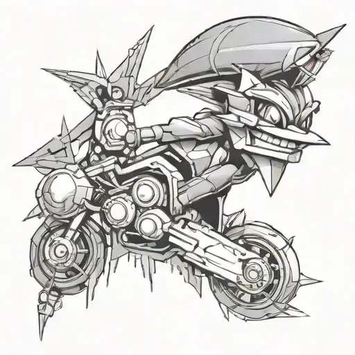 Sonic boom diagram tattoo design idea