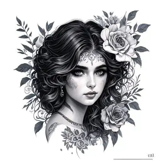 Angelica tattoo design idea