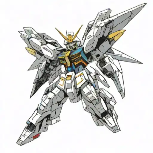 gundam wing tattoo design idea
