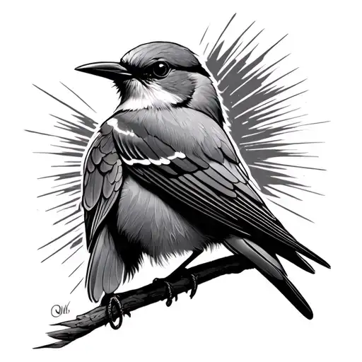 Eminem Mockingbird tattoo design idea