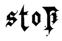 "stop" tattoo design idea