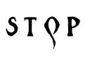 "stop" tattoo design idea