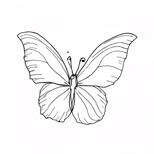 papillon tattoo design idea