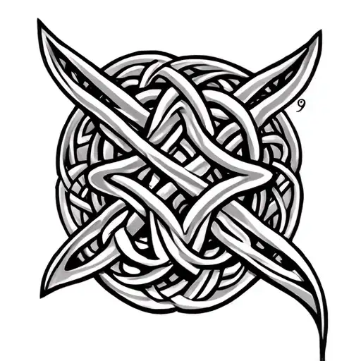 Father Son Celtic Knot tattoo design idea