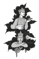 slavic dotwork tattoo style tattoo design idea