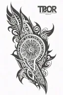 left fore arm scar cover featuring tattoo design idea