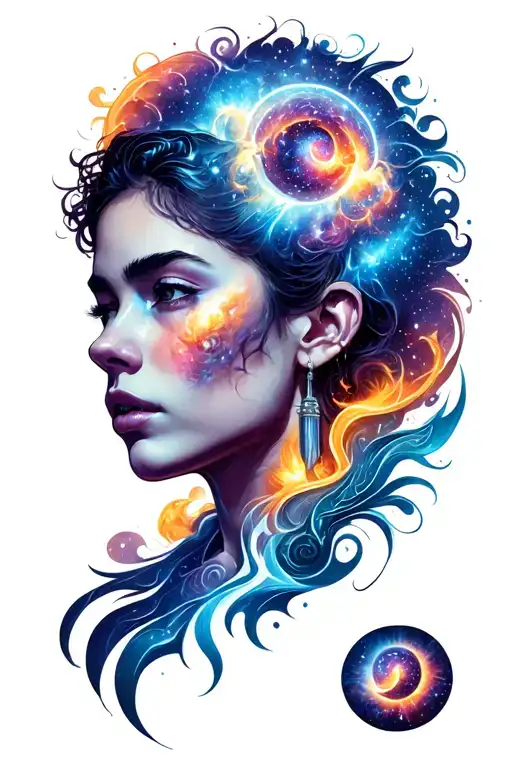 supernova tattoo design idea