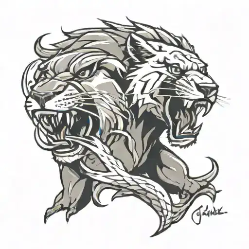 Penn State Nittany Lions and Philadelphia Eagles tattoo design idea