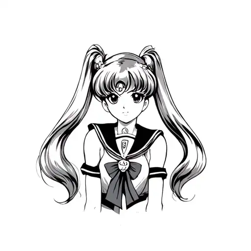 Sailor Moon tattoo design idea