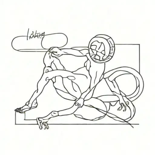 "Hating is for weaklings, titans love strapping" tattoo design idea