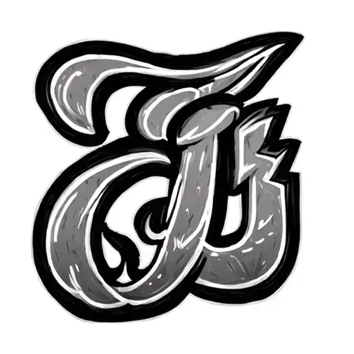 "Cj" couple tattoo design idea