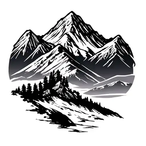 Pikes Peak tattoo design idea