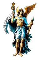 st michael tattoo design idea