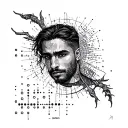 JATIN in Morse code tattoo design idea