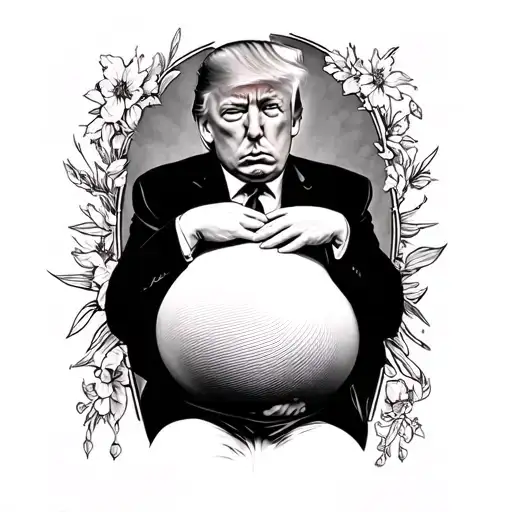 donald trump pregnant tattoo design idea